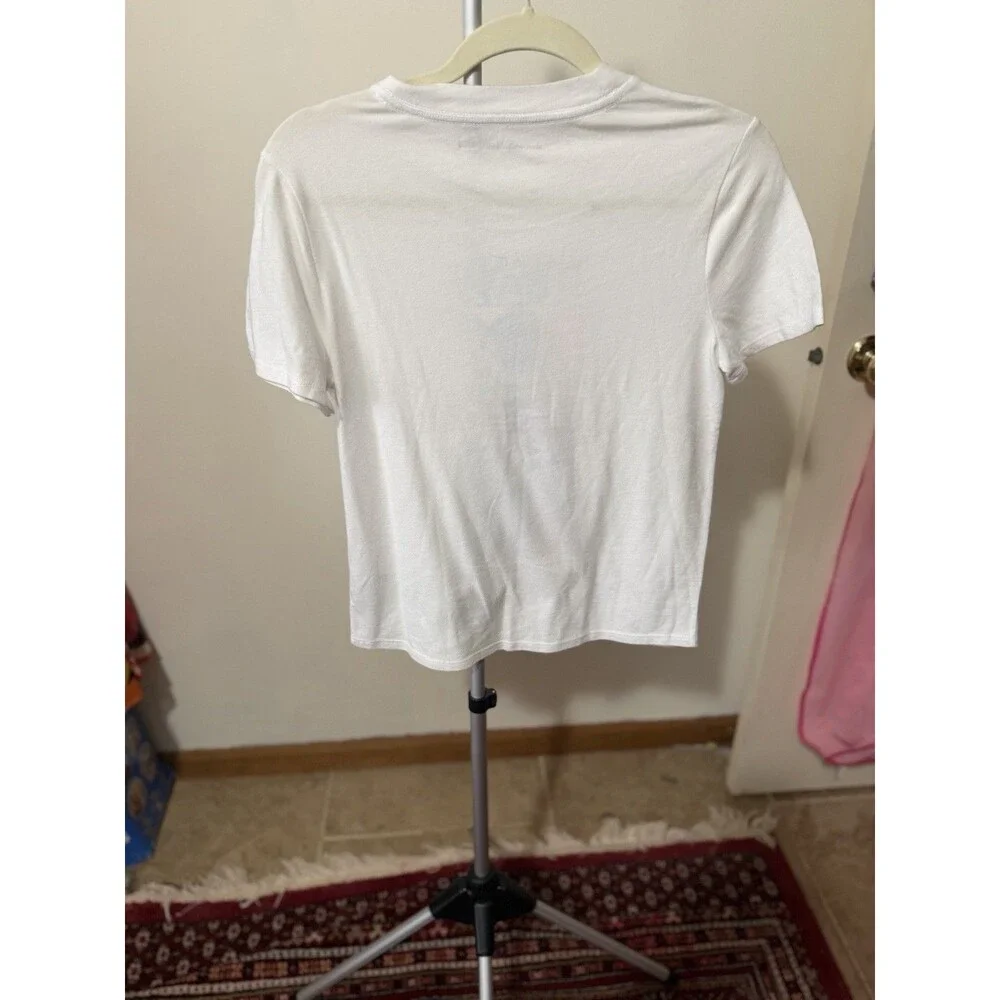 Abercrombie Kids Black Panther Boys White Graphic T-Shirt Size 9/10
